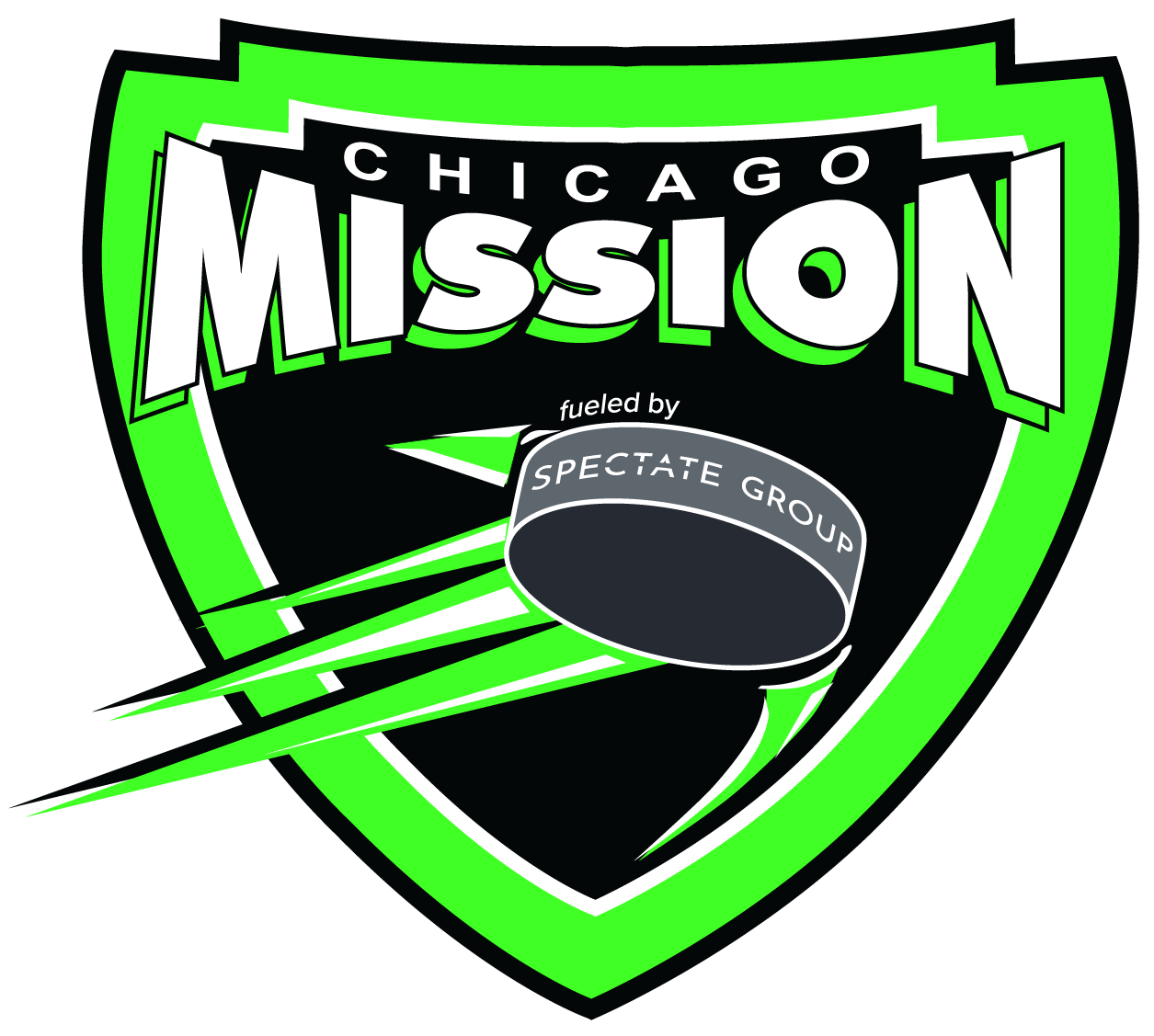 The Chicago Mission logo and related marks are trademarks of Chicago Mission Hockey Club. Unauthorized reproduction, distribution, or commercial use is prohibited without written permission.
