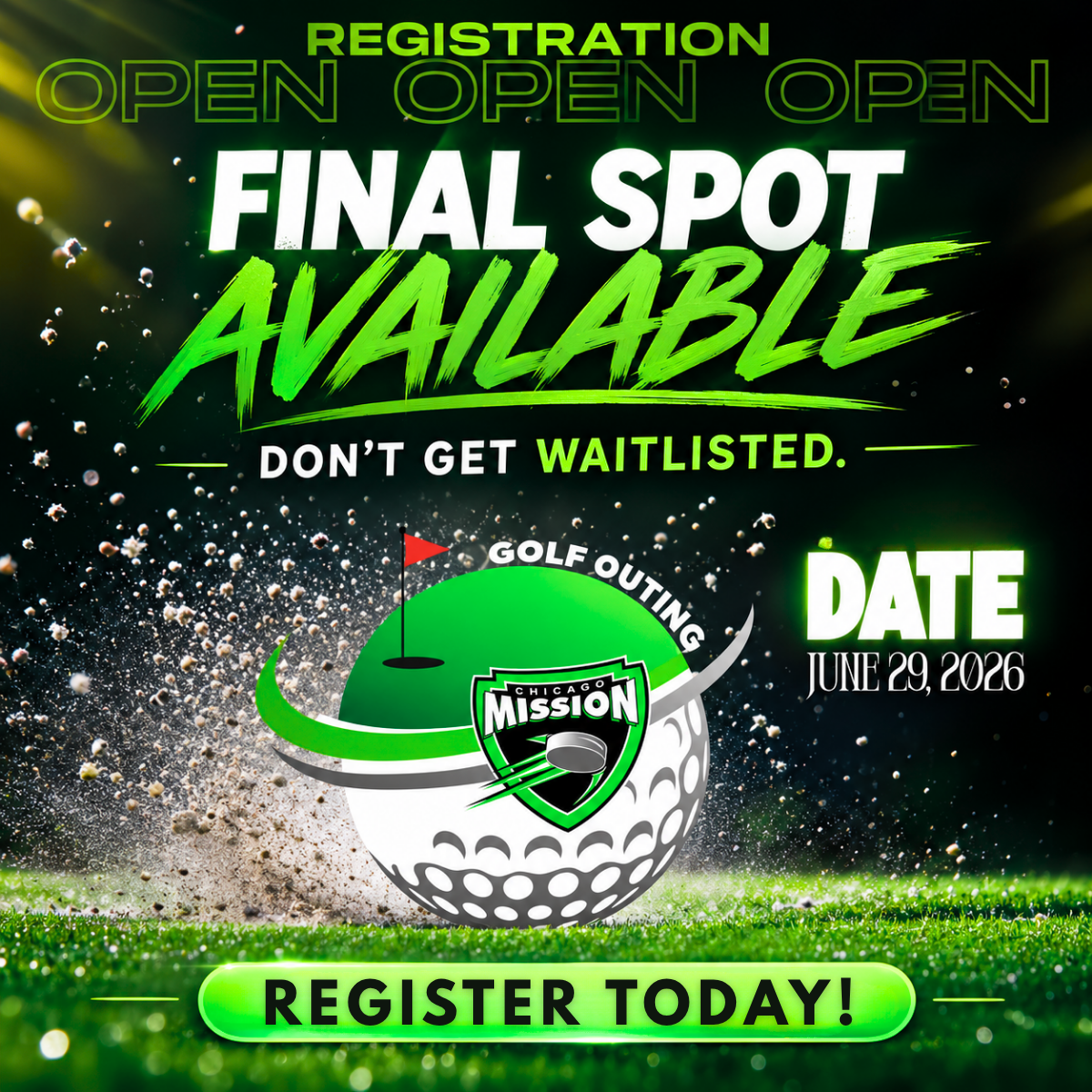 GOLF OUTING REGISTER TODAY!