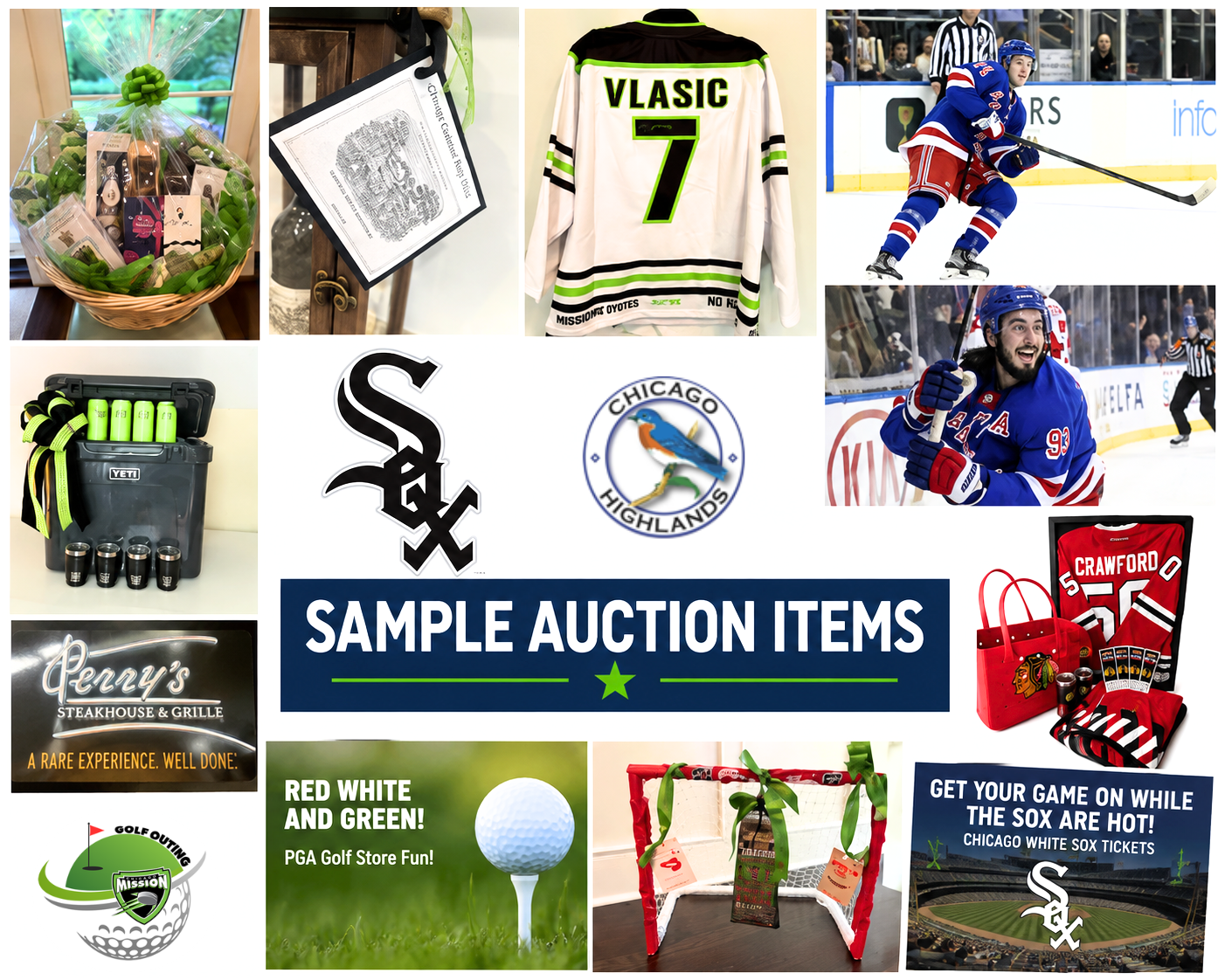 Mission Golf Auction Items
